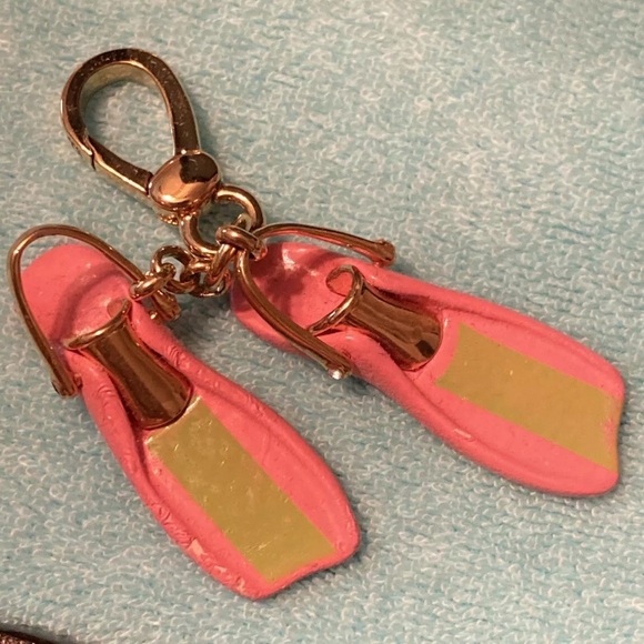 Juicy Couture Jewelry Juicy Couture Scuba Pink Flippers Charm Rare